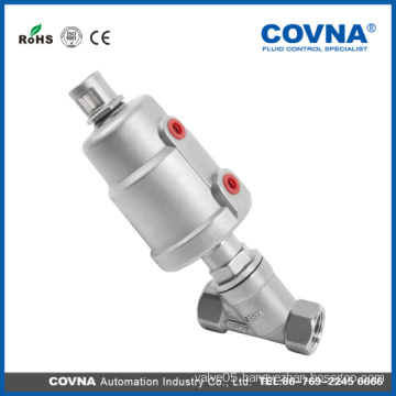 Pneumatic Angle Seat Valve, pneumatic piston valve, plastic pneumatic piston valve